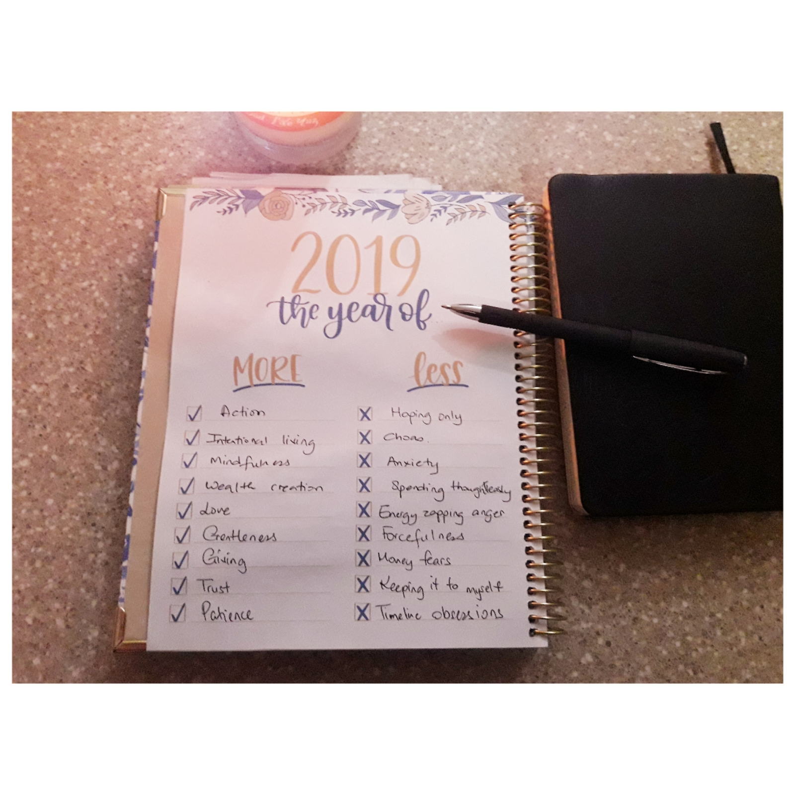 bloom daily vision planner - 2019 year of spread - Chantel DaCosta